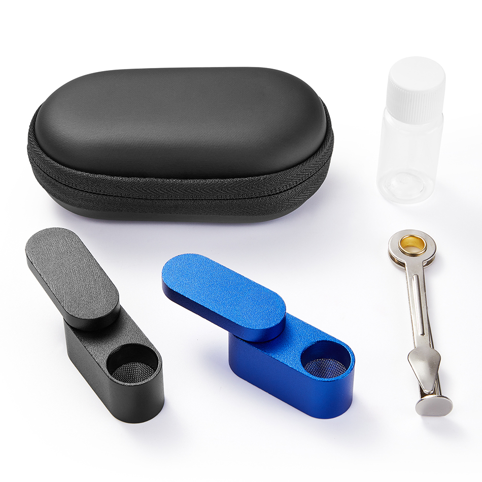 ( Pack of 2 ) 2" Metal Detachment Mini Tobacco Smoking Pipes with Caps Hand Pipe - Image 5